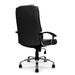 Nautilus Designs Ltd. High Back Leather Faced Executive Armchair with Integral Headrest and Chrome Base