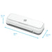 HP OneLam 400 38 x 12.3 x 8.1 cm A4 Laminator 400 mm/min. 125 Microns 2 min warm-up period