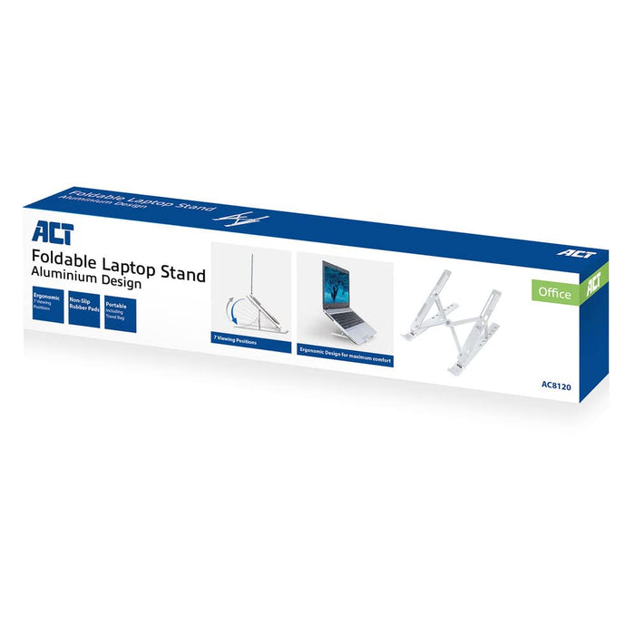 Act Laptop Stand AC8120 Silver 15.6 Inch