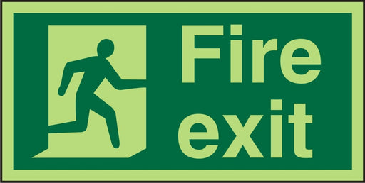 Fire Exit Sign Right Arrow Acrylic 15 x 30 cm