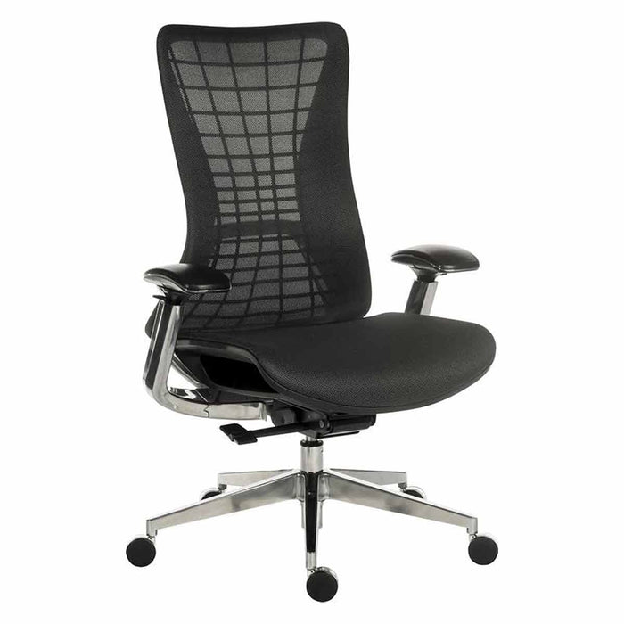 Quantum Mesh Back Executive Chair Chair Black with Black Frame - 6966BLK