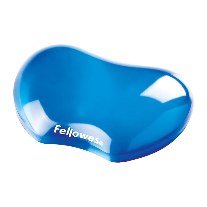 Fellowes Wrist Rest Crystal Gel Flex Blue