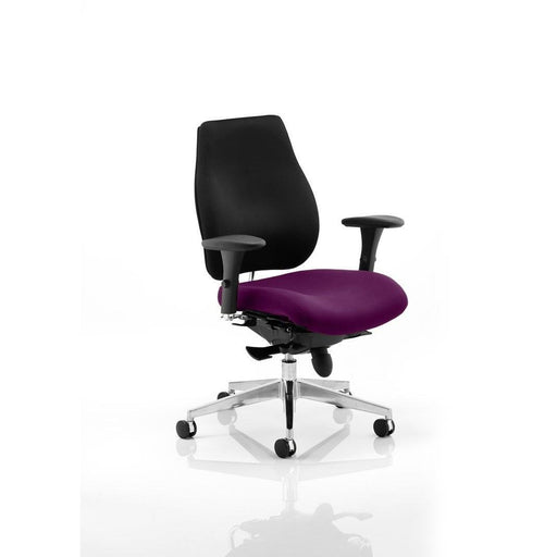 Dynamic Synchro Tilt Posture Chair Multi-Functional Arms Chiro Plus Maringa Teal Seat Optional Headrest High Back