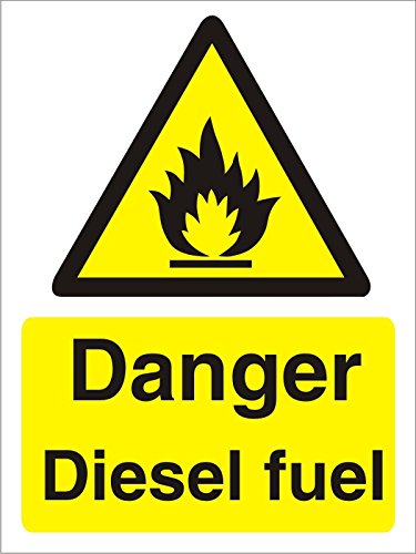 Warning Sign Diesel Fuel Vinyl 40 x 30 cm