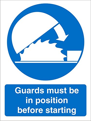 Mandatory Sign Guards vinyl 20 x 15 cm