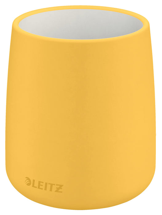 Leitz Pencil Pot Cosy Ceramic Warm Yellow 108 x 87 x 87 mm