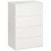 HOMCOM Drawers Particle Board White 3.3 x 5.5 x 8 cm