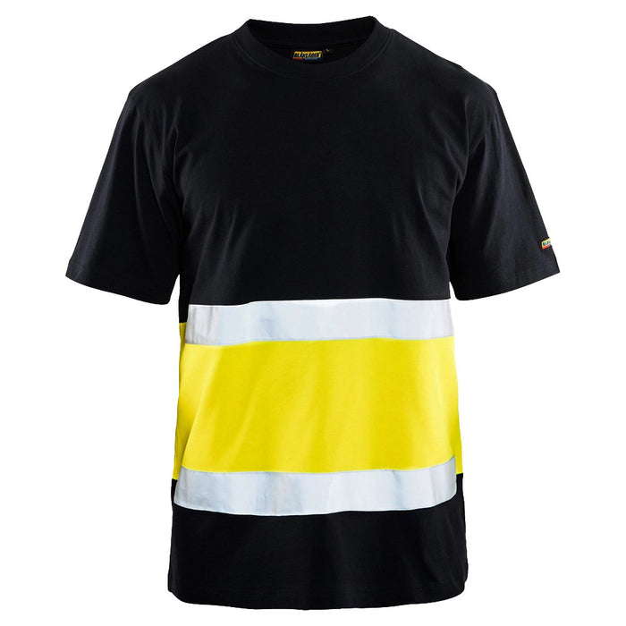 BLÅKLÄDER T-shirt 33871030 Cotton Black, Yellow Size XS