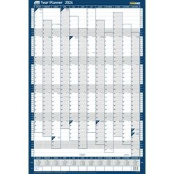 SASCO Annual Planner Unmounted 2024 Portrait Blue English 61 x 91.5 cm