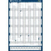 SASCO Annual Planner Unmounted 2024 Portrait Blue English 61 x 91.5 cm