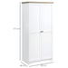 HOMCOM Cabinet 833-595 MDF White 800 mm x 480 mm x 1720 mm