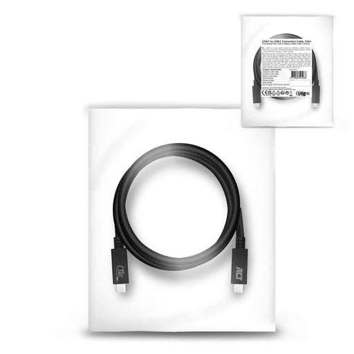 ACT USB-C Cable AC7451 Black 0.8 m