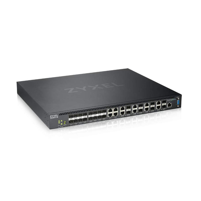 Zyxel XS3800-28 - Switch - L2+ - Managed - 4 x 10GBase-T + 16 x 10 Gigabit SFP+ + 8 x combo 10 Gigabit SFP+ - rack-mountable