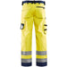 BLÅKLÄDER Trousers 15661811 Cotton, PL (Polyester) Yellow, Navy Blue Size 38R