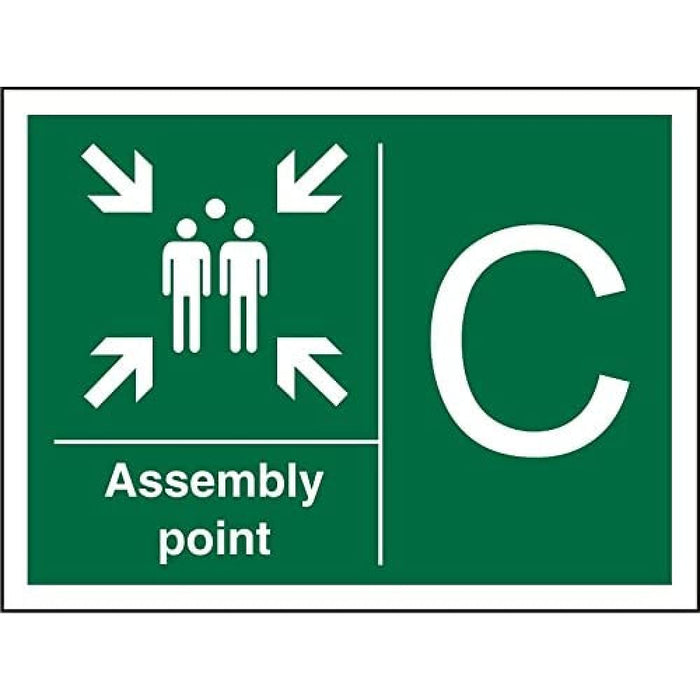 Safe Procedure Sign Assembly Point C Vinyl 30 x 40 cm