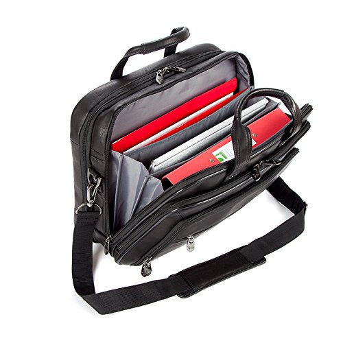 Falcon Laptop Bag FI6703 15.6 Inch Leather Black 41.5 x 15 x 31 cm