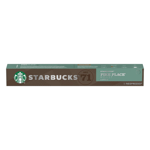 Starbucks Pike Place Roast Caffeinated Ground Coffee Pods Box Lungo Medium 53 g Pack of 10