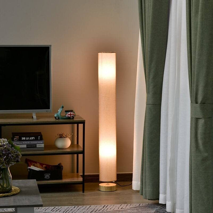 HOMCOM Floor Lamp Cream 150 x 150 x 1,200 mm