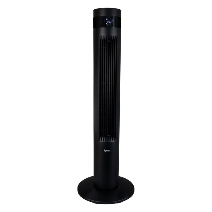 igenix Tower Fan IGFD6035B Non Height Adjustable Main 50 W Plastic Black 3 30 x 30 x 90 cm