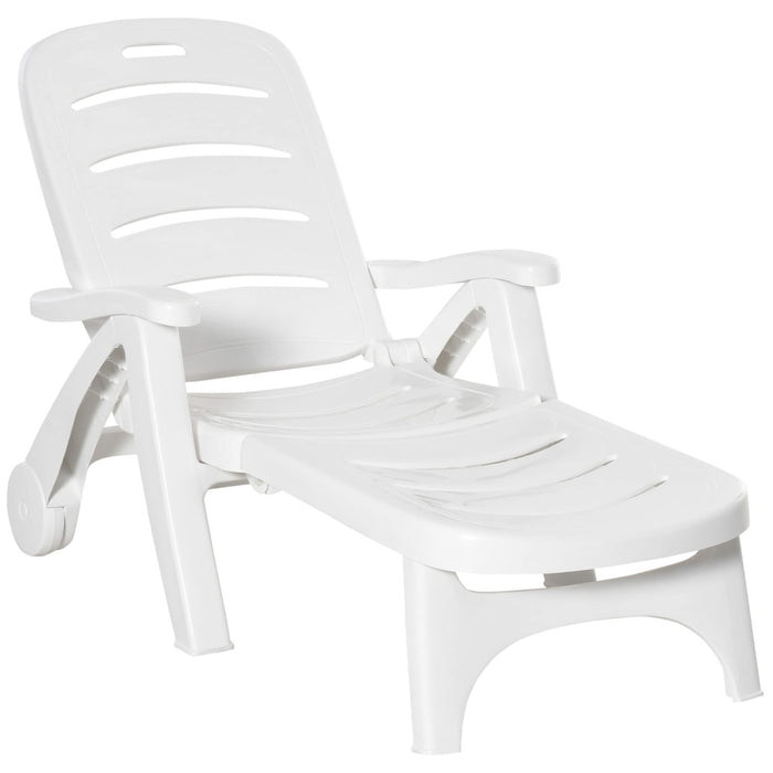 OutSunny PP Lounge Chair White