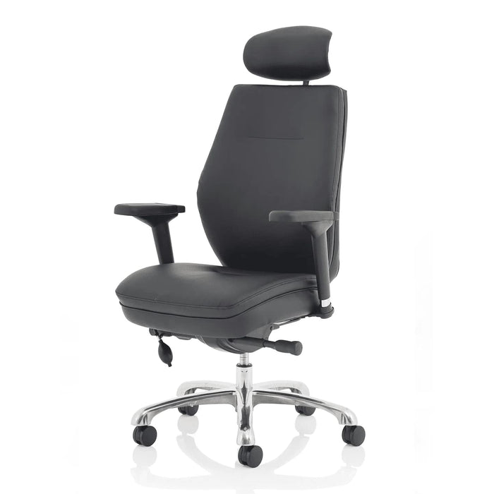 Dynamic Ergonomic Chair Domino PO000065 Leather Black Synchro Tilt