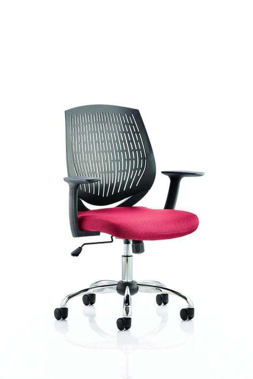 dynamic Dura Operator Chair Basic Tilt Fabric Fixed Arms Black 110 kg 640 x 600 mm