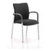 Dynamic Visitor Chair Academy Seat Bergamot Cherry Seat Black Back Without Arms Fabric