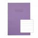 Rhino 13 x 9  A4+ Oversized Exercise Book 40 Page Feint Ruled 12mm Purple (Pack 100) - VDU024-230-6