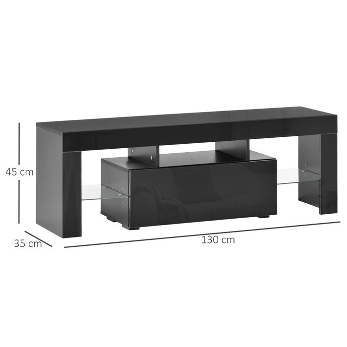 Homcom TV Stand Black 350 x 450 mm