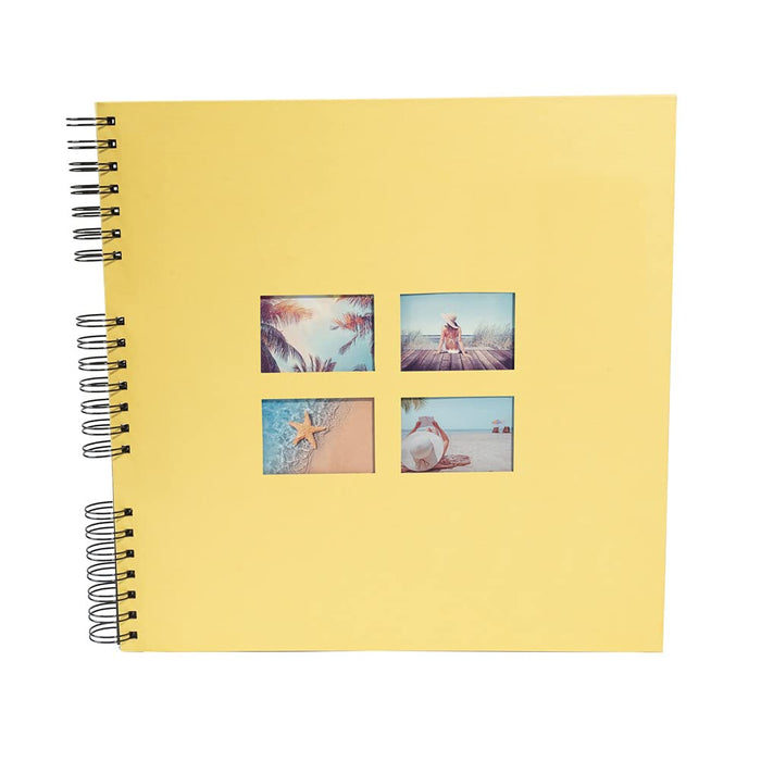 Exacompta Milano Photo Album Spiral Hardback Paper 33 x 35 x 3.3 cm Yellow