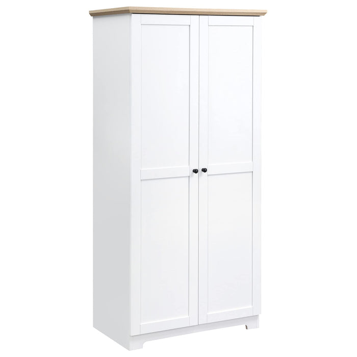 HOMCOM Cabinet 833-595 MDF White 800 mm x 480 mm x 1720 mm