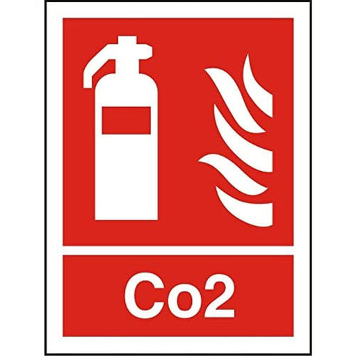 Fire Extinguisher Sign Co2 Vinyl 30 x 20 cm