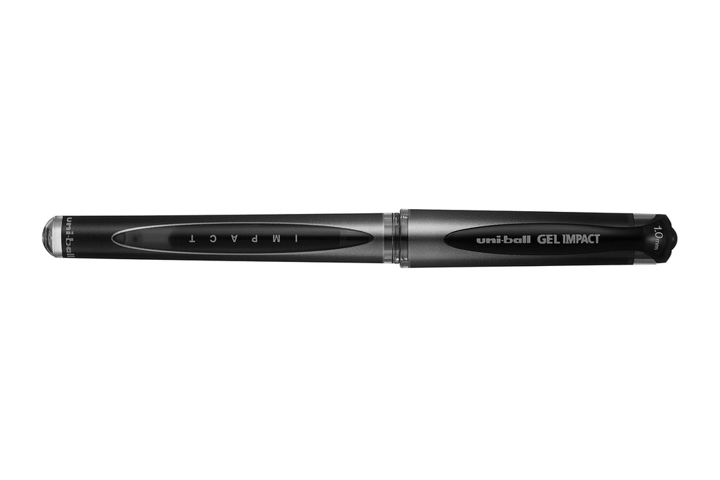 Uni-ball Gel Impact UM-153S Rollerball Pen 0.6 mm Black Pack of 3