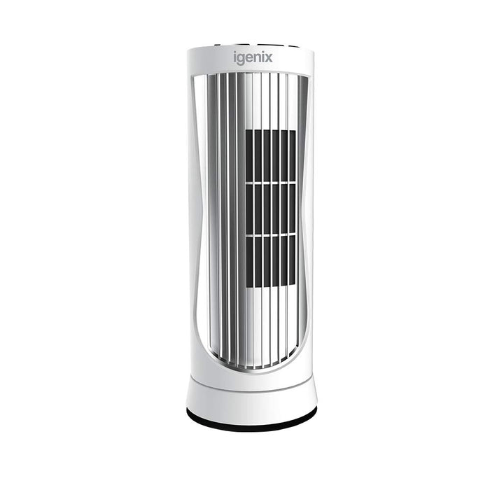 igenix Desk Fan Mini DF0022WH 22 W 12 inch Silver, White 1 Speed Settings 11 x 10 x 30 cm