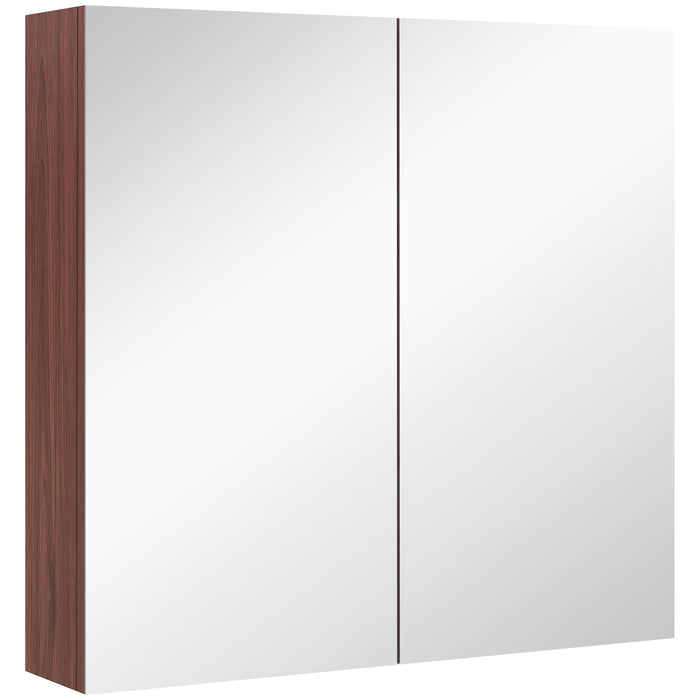 Kleankin Bathroom Cabinet Walnut 630 mm x 135 mm x 600 mm