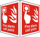 Fire Alarm Sign Call Point Plastic 20 x 15 cm