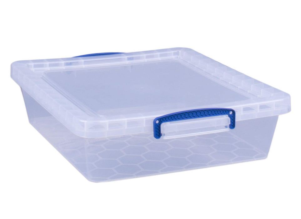 Really Useful Box Plastic Nestable Storage Boxes 10.5 Litre 383 x 460 x 113 mm Pack of 3