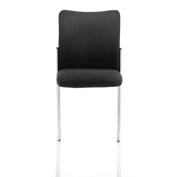 Dynamic Visitor Chair Academy Seat Ginseng Chilli Seat Black Back Without Arms Fabric