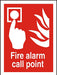 Fire Alarm Sign Call Point Vinyl 30 x 20 cm