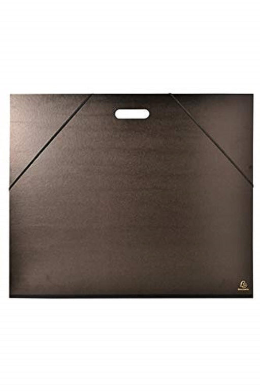 Exacompta Art Folder 548900E Cardboard 590mm x 720mm Black Pack of 5