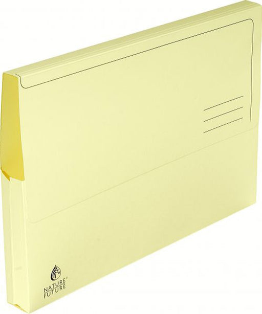 Exacompta Document Wallet 47979E A4 Card Landscape 32.5 (W) x 2.1 (D) x 24.5 (H) cm Yellow Pack of 180