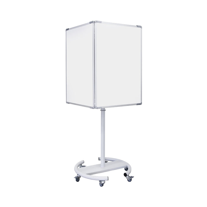 Bi-Office Information Board System Freestanding 64 (W) x 185 (H) cm White