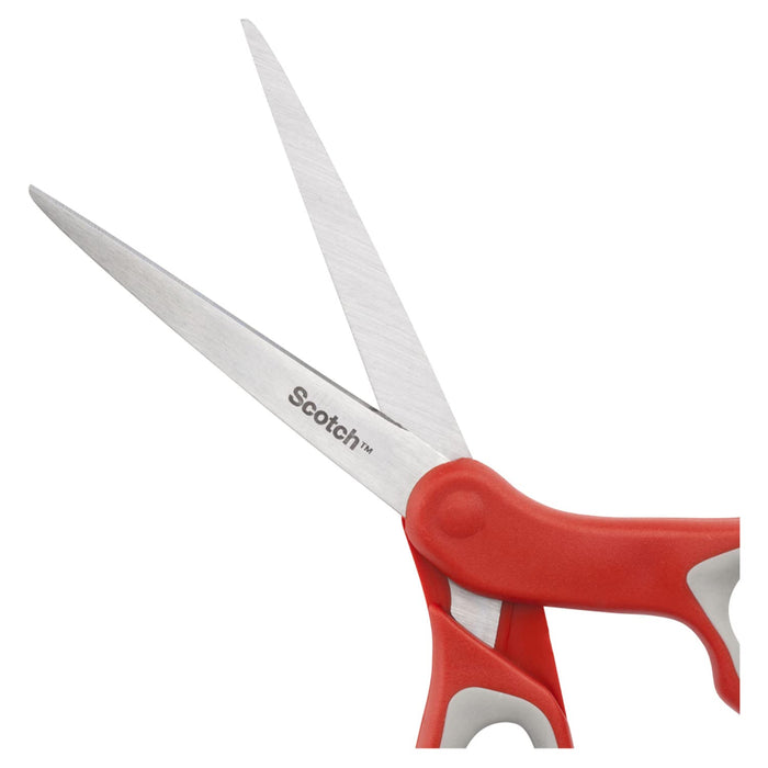 Scotch Scissors Comfort Stainless Steel Red, Grey 180 mm