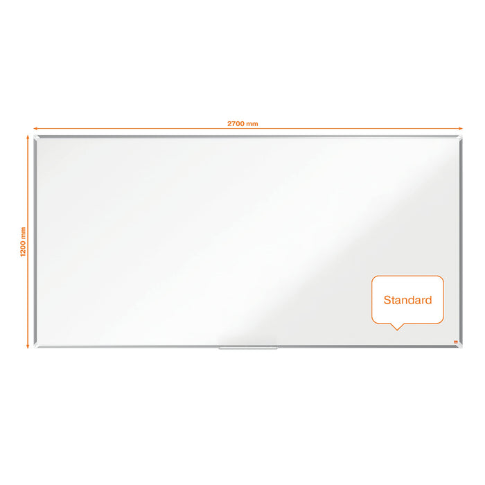 Nobo Premium Plus Whiteboard 1915164 Wall Mounted Magnetic Lacquered Steel 270 x 120 cm