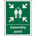 Safe Procedure Sign Assembly Point Vinyl 30 x 20 cm