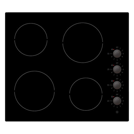 Statesman CHZ460D Ceramic Hob 9 Stage power settings Scott Glass Black