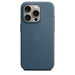 Apple - Back cover for mobile phone - MagSafe compatibility - FineWoven - pacific blue - for iPhone 15 Pro