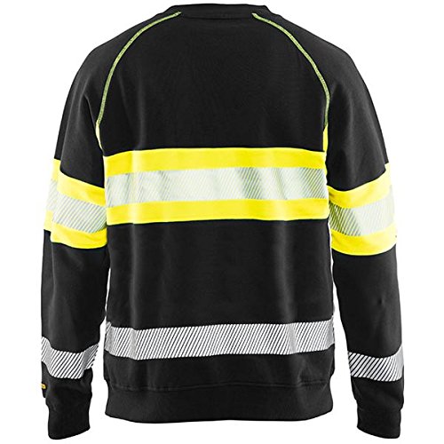 BLÅKLÄDER Sweater 33591158 Cotton Black, Yellow Size XXL