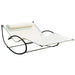 OutSunny Hammock Chair Metal, Textilene fabrics Beige 1,400 x 2,000 x 360 mm