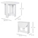 HOMCOM Folding Table for Small Kitchen White